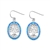 Silver Lab Opal Earrings - Tree of Life