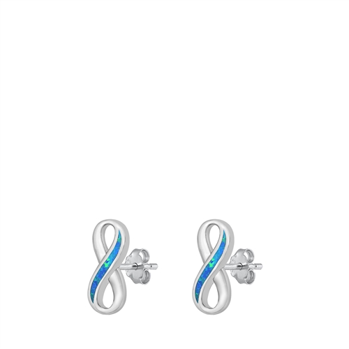 Silver Stud Earrings - Infinity