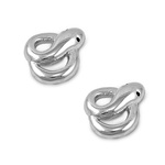 Silver Earrings - Snake