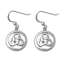 Silver Earrings - Infinity Celtic Design