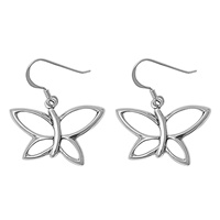 Silver Earrings - Butterfly