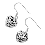 Silver Earrings - Heart