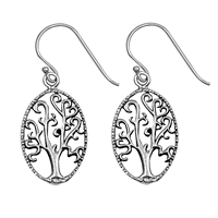 Silver Earrings - Tree of Life