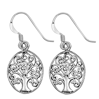 Silver Earrings - Tree of Life