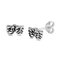Silver Stud Earrings - Smile Now Cry Later