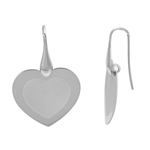 Silver Earrings - Heart