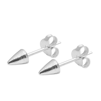 Silver Stud Earrings - Spike