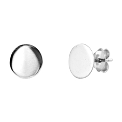 Silver Earrings - Large Circle