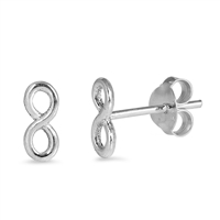 Silver Earrings - Infinity