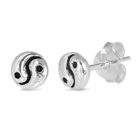 Silver Earrings - Yin and Yang