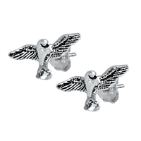 Silver Stud Earrings - Sparrow