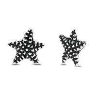 Silver Stud Earrings - Starfish