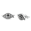 Silver Stud Earrings - Egyptian Eye