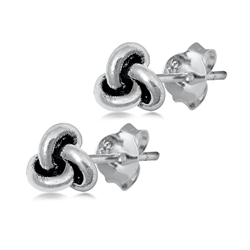 Silver Earrings - Knot