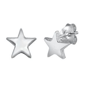 Silver Earrings - Star