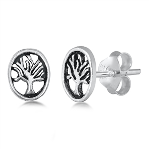 Silver Earrings - Tree of Life