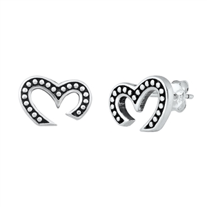 Silver Stud Earrings - Bali Om