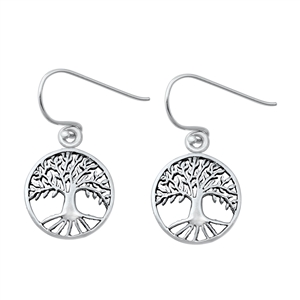 Silver Earrings - Tree of Life