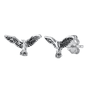 Silver Stud Earrings - Dove