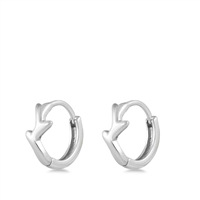 Silver Stud Earrings - Branch