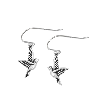 Silver Stud Earrings - Dove