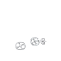 Silver Earrings - Cancer Zodiac