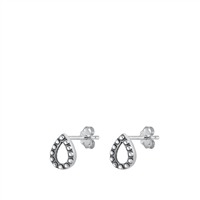 Silver Stud Earrings - Bali