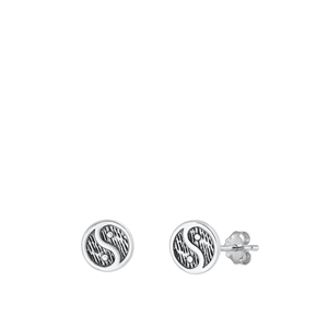 Silver Earrings - Yin Yang