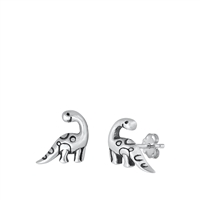 Silver Earring - Dinosaur