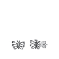 Silver Earring - Butterfly