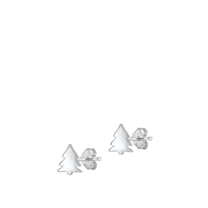 Silver Earrings - Christmas Tree