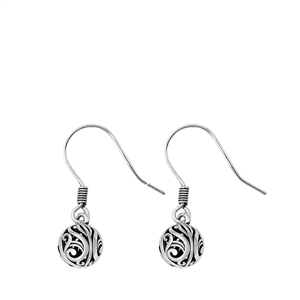 Silver Earrings - Bali Style