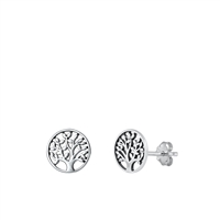 Silver Earrings - Tree of Life