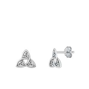 Silver Earrings - Trinity Knot