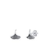 Silver Earrings - Mushroom