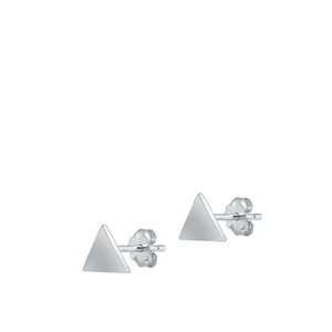 Silver Earrings - Triangle