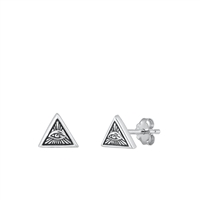 Silver Earrings - Eye of Providence