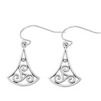 Silver Earrings - Triskelion