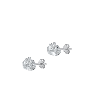 Silver Earrings - Knot