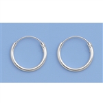 Continuous Hoop Earrings - 1.2 x 12 mm