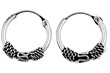 Silver Bali Hoop Earring