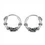 Silver Bali Hoop Earring