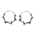 Silver Bali Hoop Earring