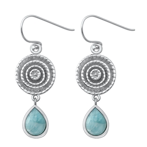 Silver Stone Earrings