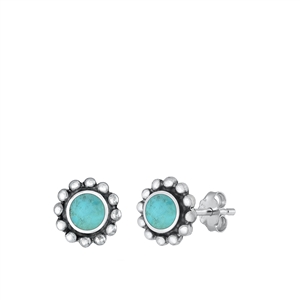 Silver Stone Earring