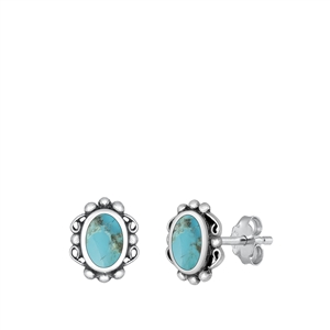 Silver Stone Earring