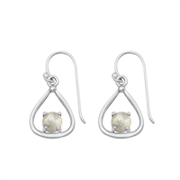 Silver Stone Earring