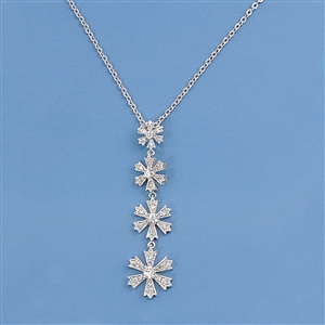 Silver CZ Necklace