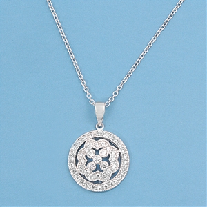 Silver CZ Necklace