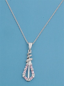 Silver CZ Necklace